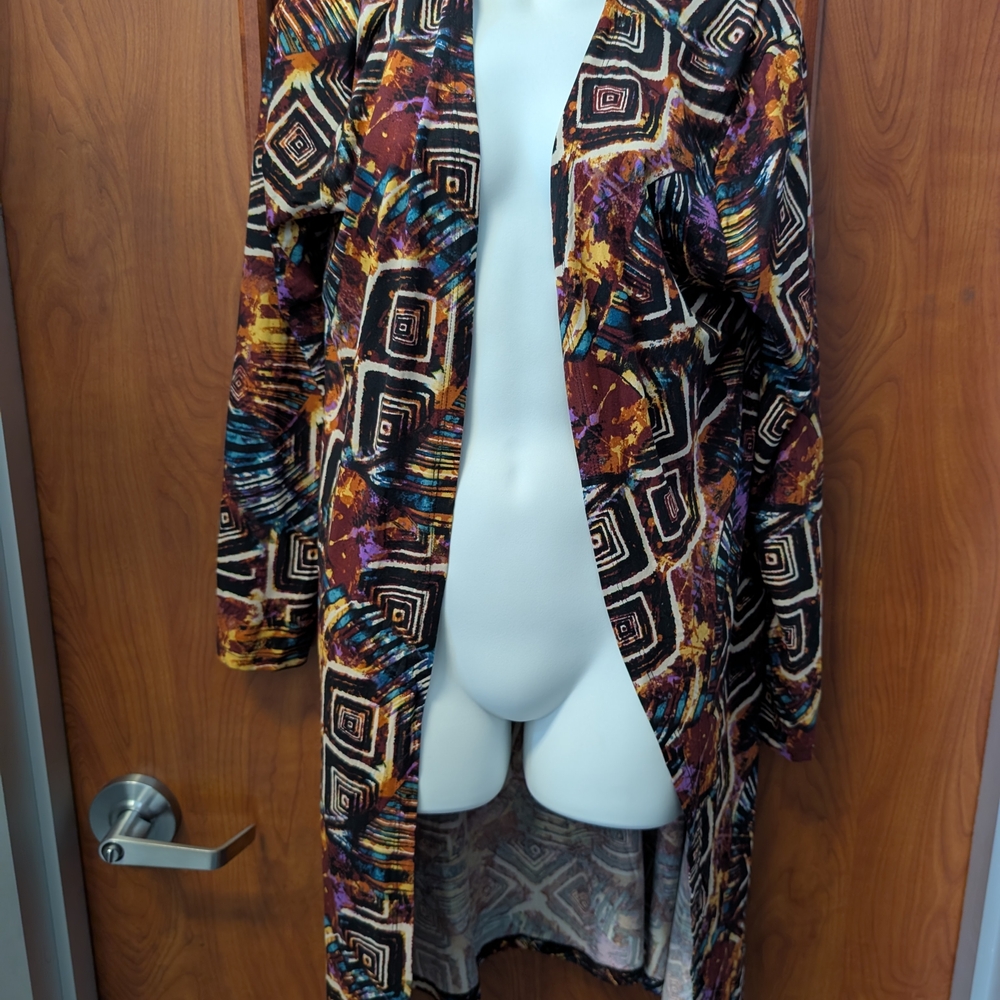 Eye Candy Multicolor Abstract Cardigan